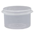 3/4 oz. Clear Hinged Lid LA-Cons® - 1.5" Diameter