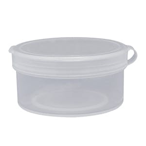 1 oz. Clear Hinged Lid LA-Cons® - 2" Diameter