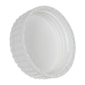 63mm White Polypropylene Rieke® Cap with Foam Liner