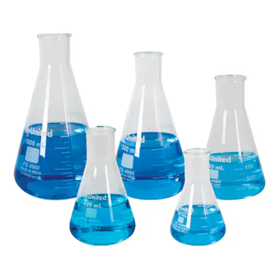 Narrow Mouth Glass Erlenmeyer Flasks