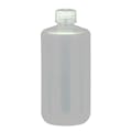 500mL Narrow Mouth Natural Polypropylene Reagent Bottle with 28/415 Polypropylene Cap - Package of 12