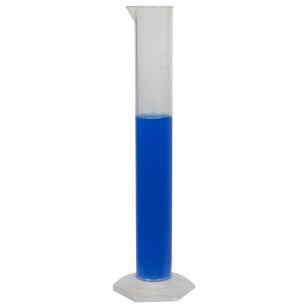 50mL Azlon® Polypropylene Economy Molded Graduations Cylinder | U.S ...