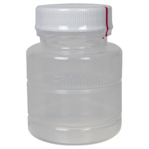 2 oz. Polypropylene Bottle with Cap & Clear Tamper Evident Band
