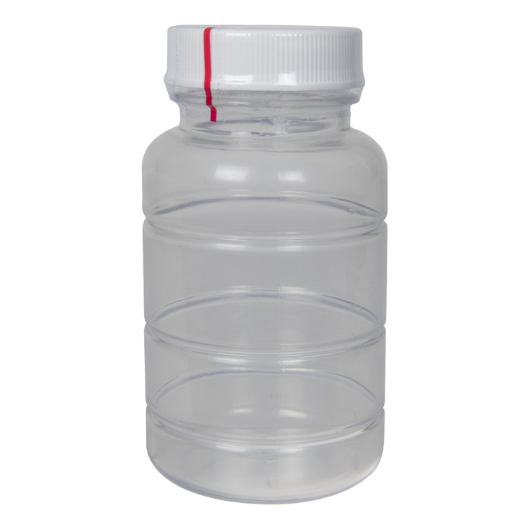 4 oz. ABS Bottle with Cap & Clear Tamper Evident Band