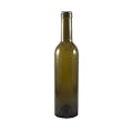 375mL Antique Green Punt Bottom Glass Bottle with Cork Neck (Cork sold separately)