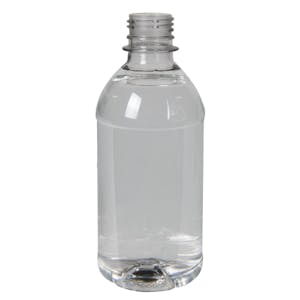 12 oz. Clear PET Water Bottle with 28mm PCO Neck (Cap Sold Separately)