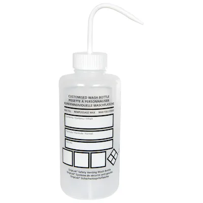 1000mL Azlon® Driplok® Blank Venting Wash Bottle with Dispensing Nozzle