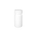 2 oz./60cc White HDPE Wide Mouth Packer Bottle with 33/400 White Ribbed CRC Cap with F217 Liner