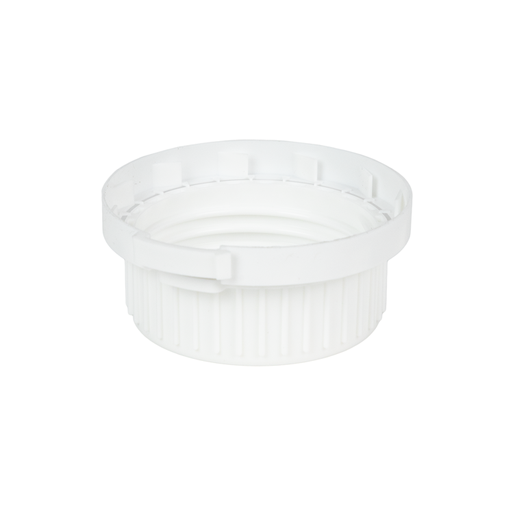 White Cap with Foam/Aluminum Liner for Type 62 Bottle