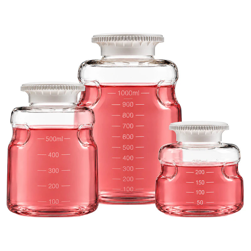 SECUREgrasp® Sterile Media Bottles with Caps