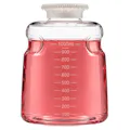 1000mL SECUREgrasp® Polystyrene Sterile Bottles with 45mm White Caps - Case of 24