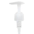 24/410 Natural Ribbed Tear Drop Lotion Pump - 6-3/8" Dip Tube