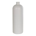 32 oz. White HDPE Tall Cosmo Bottle with 28/410 Neck (Cap Sold Separately)