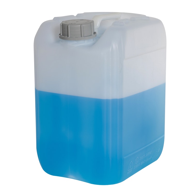 10 Liter/2.64 Gallon Natural HDPE Jerrican with 51mm Tamper-Evident Cap