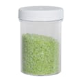 4 oz. Clear Polystyrene Straight-Sided Round Jar with 53/400 White Ribbed Cap with F217 Liner