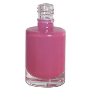 15mL (1/2 oz.) Clear Stubby Cylinder Glass Bottle with 18/415 Neck (Cap Sold Separately)