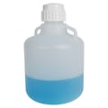 2-1/2 Gallon (10 Liter) Natural Polypropylene USP Class VI Autoclavable Round Carboy with 83mm White Screw Cap