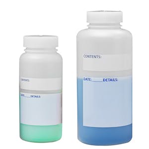Write-On HDPE Bottles with Caps