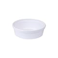 8 oz. White Polypropylene Container - 4.61" Dia. x 1.59" Hgt. (Lid Sold Separately)