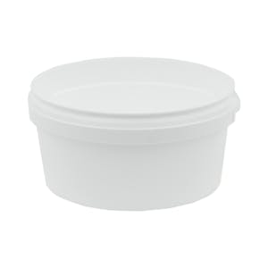 12 oz. White Polypropylene UniPak Tamper-Evident Container (Lid Sold Separately)