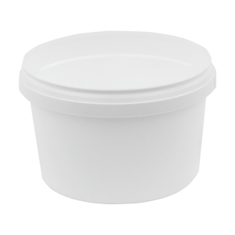 20 oz. White Polypropylene UniPak Tamper-Evident Container (Lid Sold Separately)