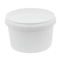 18 oz. White Polypropylene UniPak Tamper-Evident Container (Lid Sold Separately)