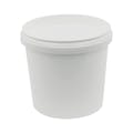 24 oz. White Polypropylene UniPak Tamper-Evident Container (Lid Sold Separately)