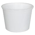 20 oz. White Polypropylene Z-Line Round Container