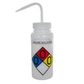 500mL (16 oz.) Scienceware® Saline Wide Mouth Safety-Labeled Wash Bottles with Natural Dispensing Nozzle