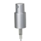 18mm Matte Silver Metal Overcap with Plastic Insert for Metal Finger Sprayer with Smooth Collar