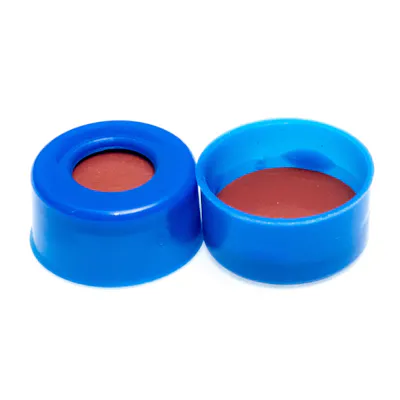 11mm Blue Poly Crimp™ Seals with PTFE/Silicone Liners - Case of 1000
