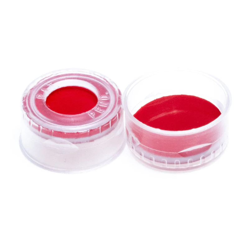 11mm Clear Poly Crimp™ Seals with PTFE/Silicone/PTFE Liners - Case of 1000
