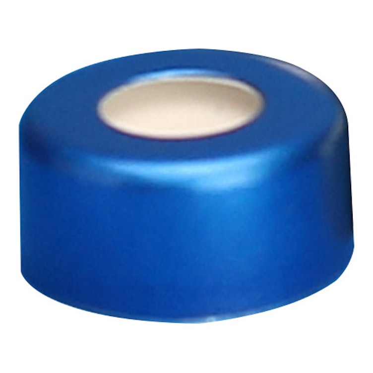 11mm Blue Preassembled Aluminum Seals with PTFE/Silicone Liners - Case of 1000