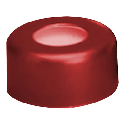 11mm Red Preassembled Aluminum Seals with Clear PTFE/Red Rubber Liners - Case of 1000