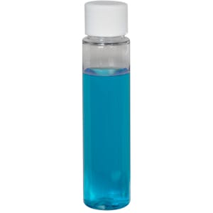 PET Slim Cylinder Bottles with Plain Caps