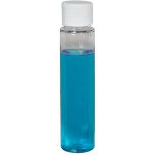 PET Slim Cylinder Bottles with Plain Caps