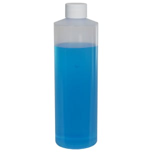 LDPE Cylindrical Bottles with Plain Caps