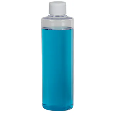 PVC Cylindrical Bottles with Plain Caps