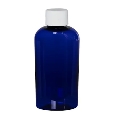 Cosmo Colored Oval Bottles with Plain Caps