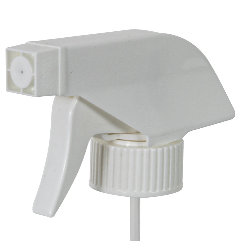 28/400 White Economy Food-Grade Trigger Sprayer with 9-1/4" Dip Tube & 0.60mL Output
