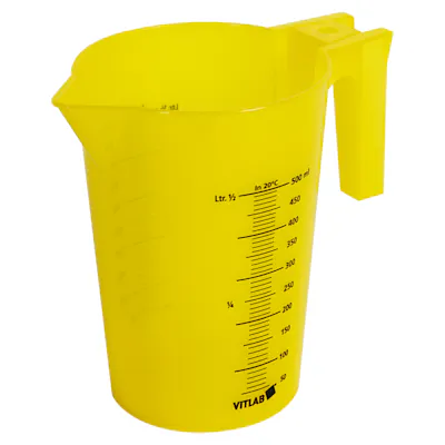 500mL Yellow Polypropylene Graduated Stackable Pitcher