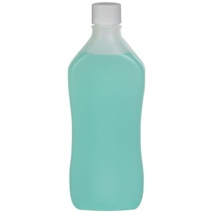 Pinch Waist Oval Bottle with Plain Cap