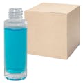 1 oz. Clear Tall Cylinder Glass Bottle with 18/415 Neck - Case of 88 (Cap Sold Separately)
