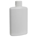 4 oz. White HDPE Oval Bottle with 20/410 White Ribbed Cap with F217 Liner