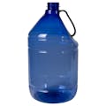 1 Gallon Blue PET Round Jug with Handle & 38/400 Neck (Cap sold separately)