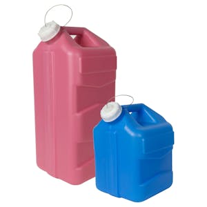 Colored Jugs with Caps