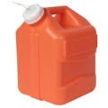 2-1/2 Gallon Orange Polyethylene 3rd Generation Jug with Cap