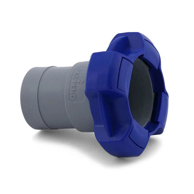 1-1/2" Gray Quad-Lok Socket Straight Fitting