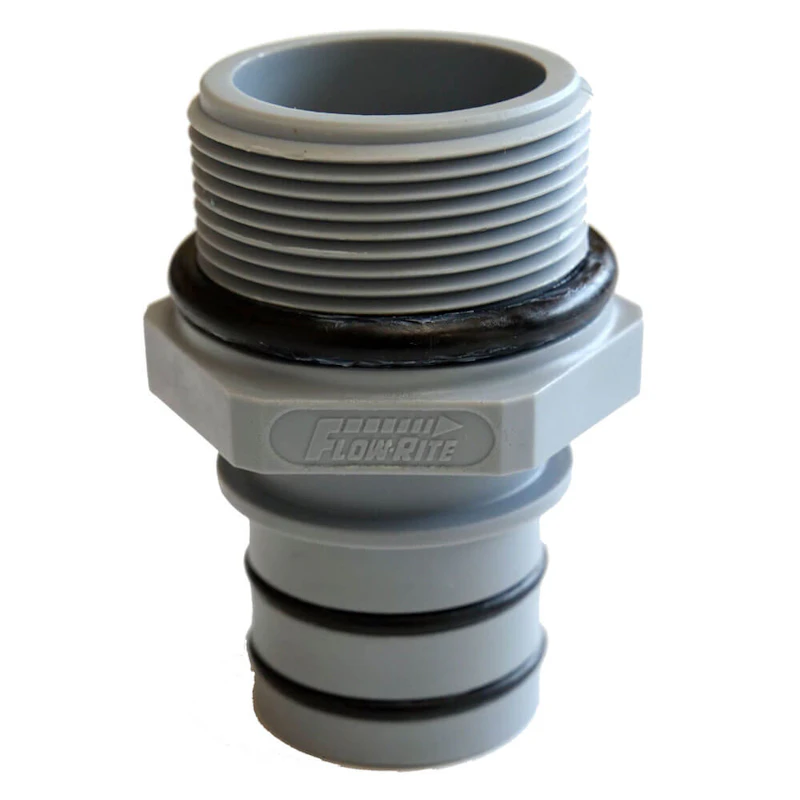 1-1/2"-12 UNF Male x Male Gray Qwik-Lok® Fitting