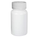 60cc White PET Packer Bottle with 33/400 White Ribbed CRC Cap with F217 Liner